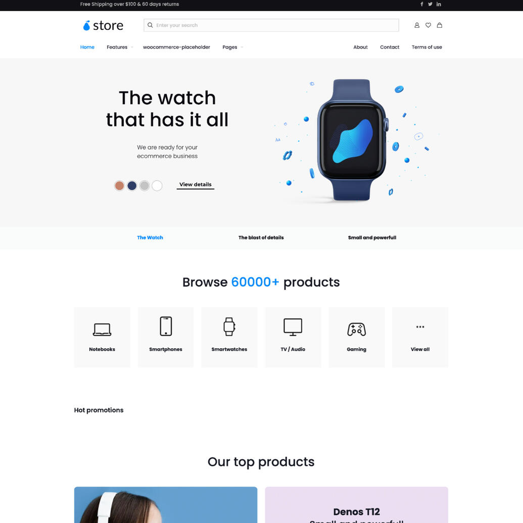 Online store example